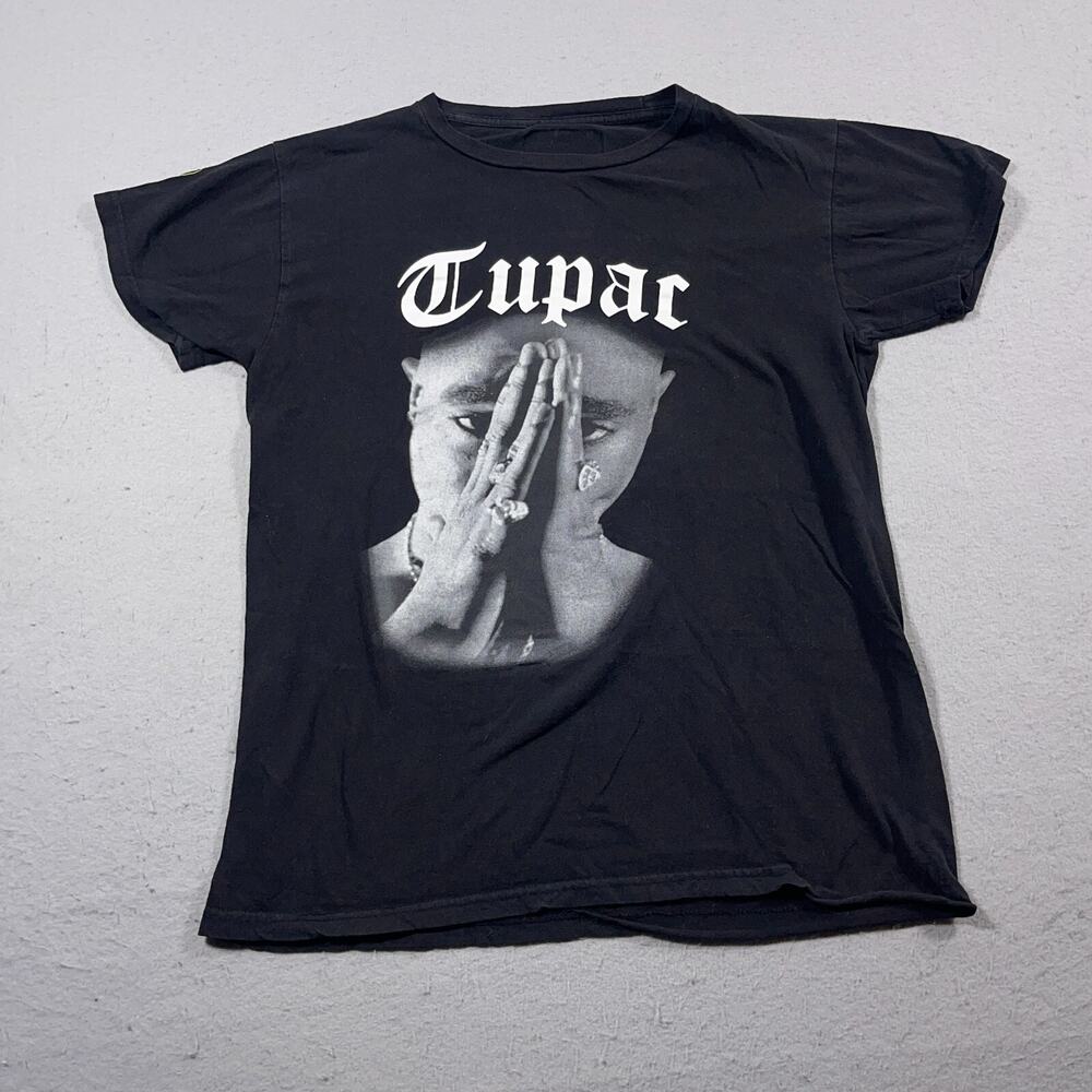 Cross Colours Shirt Tupac Shakur Graphic Tee Black – Men Size Small Rap‎